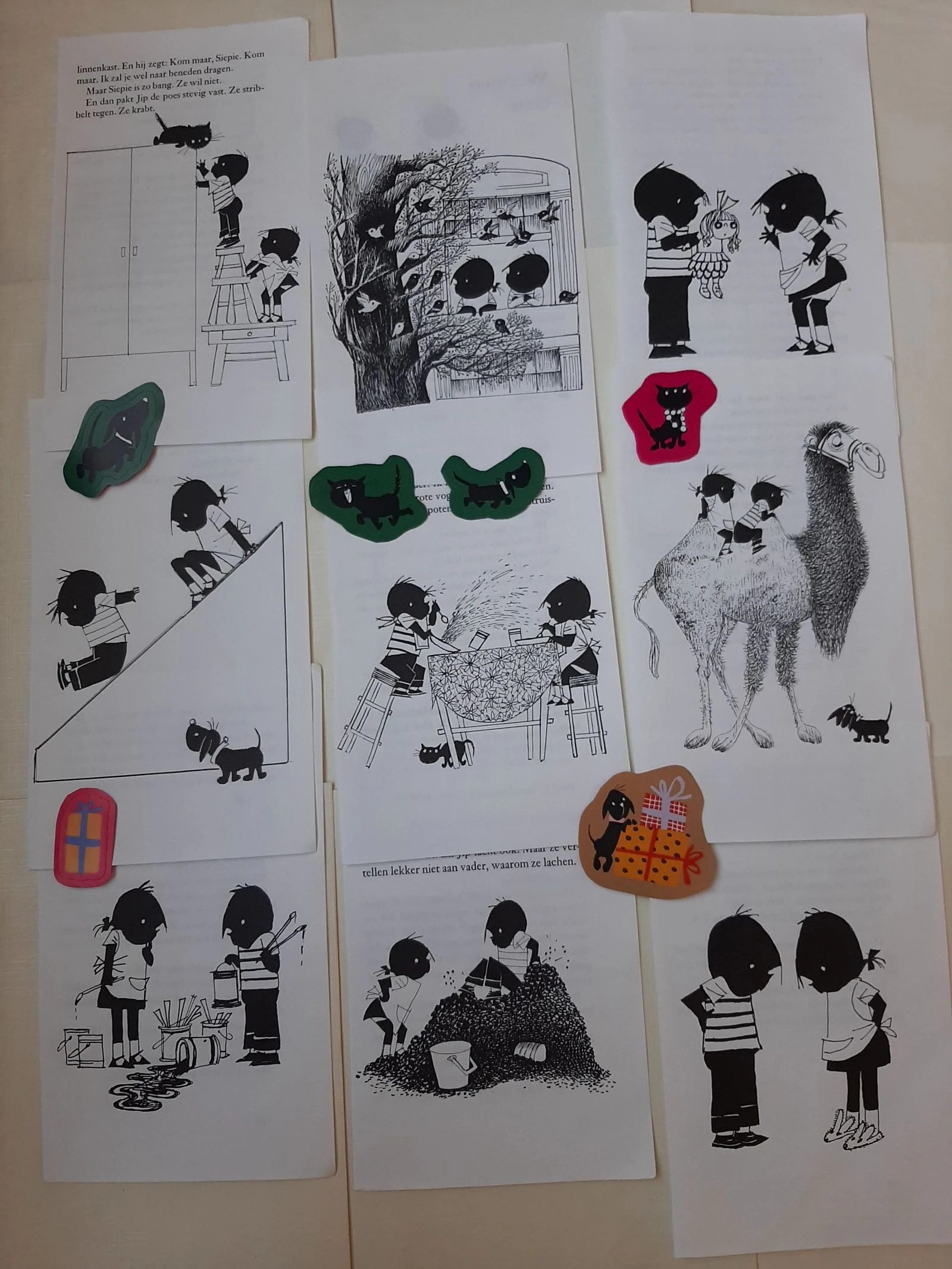 Conjunto de 9 peças em papel #jipenjanneke para #jornalismo – photo 4